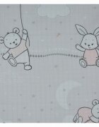EgaKids Scutec din muselina tetra 70x80 cm model Bunny with Pink Balloon