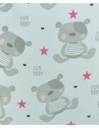 EgaKids Scutec din muselina tetra 70x80 cm model Cute Tedy Pink Star