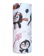 EgaKids Scutec din muselina tetra 70x80 cm model Pinguin pilot Roz