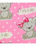 EgaKids Scutec din muselina tetra 70x80 cm model Pink Girl
