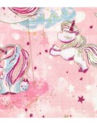 EgaKids Scutec din muselina tetra 70x80 cm model Rose Unicorn