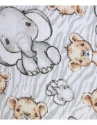 EgaKids Scutec din muselina tetra 70x80 cm model Safari Grey