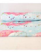 EgaKids Scutec din muselina tetra 70x80 cm model Turquoise Unicorn