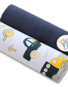 EgaKids Set 2 scutece din bumbac 60x80 cm Dark Grey