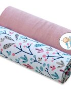 EgaKids Set 2 scutece din bumbac 60x80 cm Pink Powder