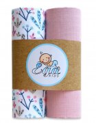 EgaKids Set 2 scutece din bumbac 60x80 cm Pink Powder
