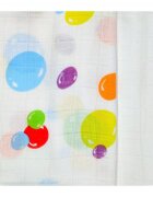 EgaKids Set 2 scutece pentru bebelusi reutilizabile cu fibra de bambus dimensiune 70 x 80 cm model Bubble Dots