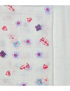 EgaKids Set 2 scutece pentru bebelusi reutilizabile cu fibra de bambus dimensiune 70 x 80 cm model Flowers