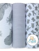 EgaKids Set 3 scutece din bumbac 60x80 cm model No16