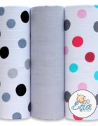 EgaKids Set 3 scutece din bumbac 60x80 cm model No19