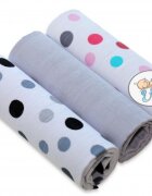 EgaKids Set 3 scutece din bumbac 60x80 cm model No19