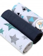 EgaKids Set 3 scutece din bumbac 60x80 cm model No23