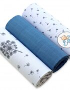 EgaKids Set 3 scutece din bumbac 60x80 cm model No26