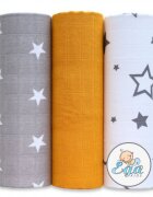 EgaKids Set 3 scutece din bumbac 60x80 cm model No3