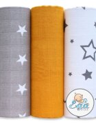 EgaKids Set 3 scutece din bumbac 60x80 cm model No3