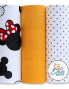 EgaKids Set 3 scutece din bumbac 60x80 cm model No30