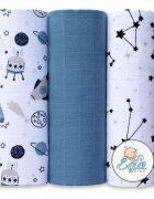 EgaKids Set 3 scutece din bumbac 60x80 cm model No35