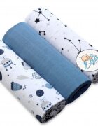 EgaKids Set 3 scutece din bumbac 60x80 cm model No35
