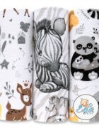 EgaKids Set 3 scutece din finet 70x80 cm No5 Animals