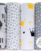 EgaKids Set 4 scutece din bumbac Lux 70x80 cm model 5912