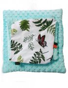 EgaKids Set Paturica si perna Minky pentru copii 580 Verde 75x85 cm