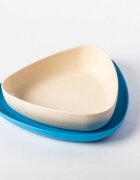 Ekoala Set 2 farfurii BIOplastic WhiteBlue
