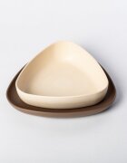 Ekoala Set 2 farfurii BIOplastic WhiteBrown
