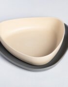 Ekoala Set 2 farfurii BIOplastic WhiteGrey