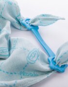 Ekoala Set Swaddle si suport de prindere baveta blue