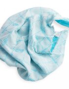 Ekoala Set Swaddle si suport de prindere baveta blue