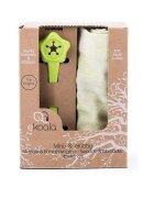 Ekoala Set Swaddle si suport de prindere baveta green