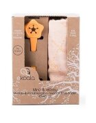 Ekoala Set Swaddle si suport de prindere baveta orange