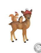 EMA Caprioara cu prieteni decoratiune statueta Craciun 15 cm