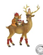 EMA Cerb si pretenii sai statueta decoratiune Craciun 25 cm