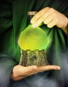 ENHANCE Gaming Lampa Potiunea Vrajitorului verde