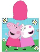 EPLUSM Poncho cu gluga Peppa Pig Bike Ride 55x110 cm EPMPP52461236