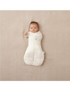 ErgoPouch Sistem de infasat si sac de dormit 2 in 1 Bej 6-12 luni 8-10 kg 2.5 Tog bumbac organic fermoar bidirectional transformabil lavabil la masina certificat non-toxic premiat in Australia