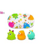 Escabbo Set covoras de baie si 3 jucarii Monstruletii veseli 37025