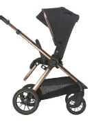 Espiro Carucior 2 in 1 pentru copii Code Bej Deschis 0-22 kg landou pliabil complet plat si carucior sport cu pliere automata