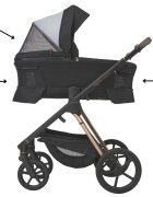 Espiro Carucior 2 in 1 pentru copii Miloo 2.0 Tasty cappuccino 0-22 kg cu toate accesoriile incluse