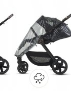 Espiro Carucior 2 in 1 pentru copii Only Stylish Black cu toate accesoriile incluse