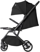 Espiro Carucior pentru copii Else Black 0-22 kg pliabil cu suspensii spatar reglabil suport pentru picioare reglabil si husa pentru picioare