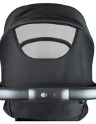 Espiro Carucior pentru copii Else Black 0-22 kg pliabil cu suspensii spatar reglabil suport pentru picioare reglabil si husa pentru picioare