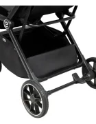 Espiro Carucior pentru copii Else Black 0-22 kg pliabil cu suspensii spatar reglabil suport pentru picioare reglabil si husa pentru picioare