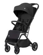 Espiro Carucior pentru copii Else Black 0-22 kg pliabil cu suspensii spatar reglabil suport pentru picioare reglabil si husa pentru picioare