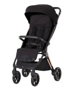 Espiro Carucior pentru copii Flame black 0-22 kg pliabil cu suspensii spatar reglabil geanta husa pentru picioare si suport pentru pahar