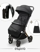 Espiro Carucior pentru copii Flame Green 0-22 kg pliabil cu suspensii spatar reglabil geanta husa pentru picioare si suport pentru pahar