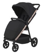 Espiro Carucior pentru copii Pearl Champagne 0-22 kg pliabil cu suspensii maner reglabil spatar reglabil suport pentru pahar si husa pentru picioare