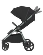 Espiro Carucior pentru copii Wave Negru 0-22 kg compact si usor cu pliere rapida suspensie maner reglabil accesorii incluse