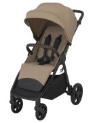 Espiro Carucior pentru copii Wave Pro Beige 0-22 kg pliabil cu suspensii spatar reglabil husa pentru picioare si geanta